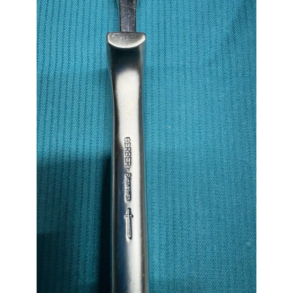 VTG Gerber Legendary Blades SIEGFRIED Carving Fork Chrome Plated Excalibur Steel